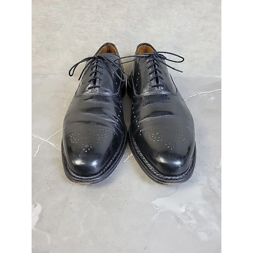 Allen Edmonds Weybridge Black‎ Oxfords Wingtip Dress Mens Shoes Size 11.5 A